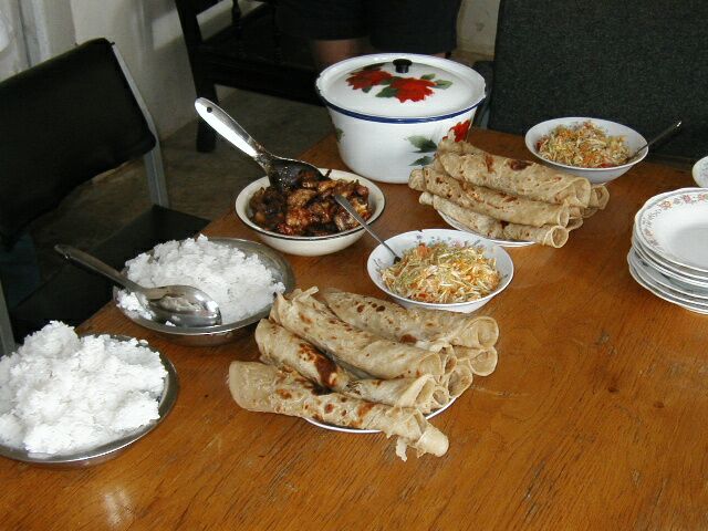 Chapati, rice and other foods of Tanzania